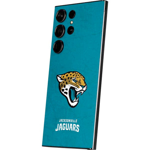 NFL Jacksonville Jaguars Distressed Galaxy S25 Ultra Skin